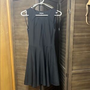 Express Black Fit and Flare Mini Dress
